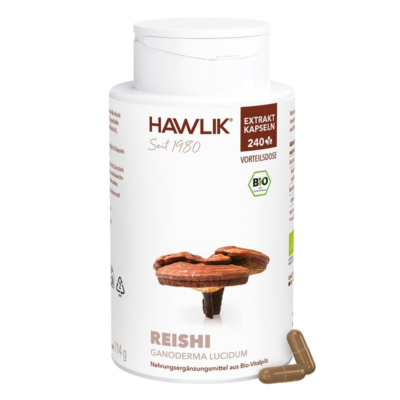 HAWLIK Bio Reishi Extrakt Kapseln 240