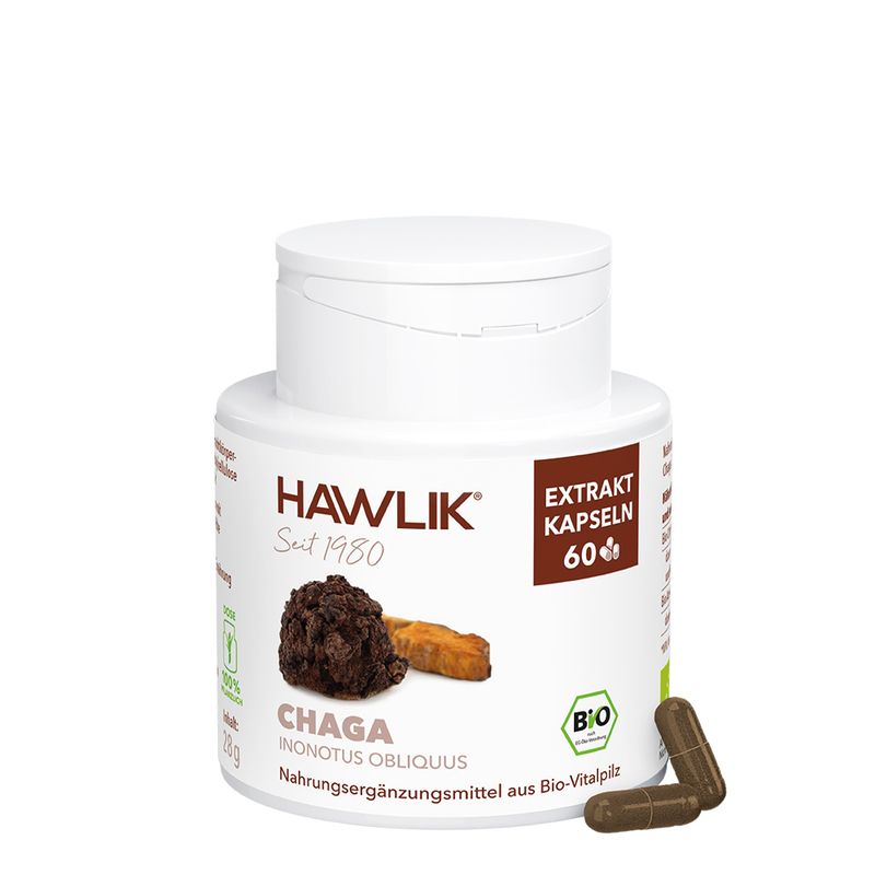 HAWLIK Chaga Extrakt Kapseln 60