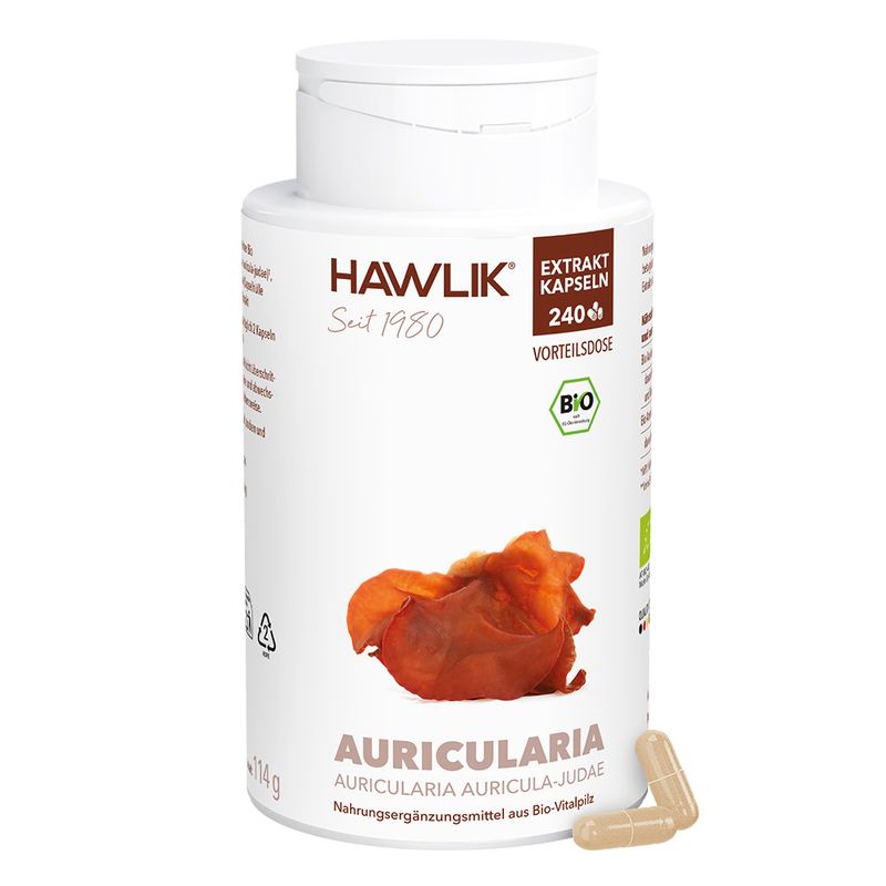 HAWLIK Auricularia Extrakt Kapseln 240