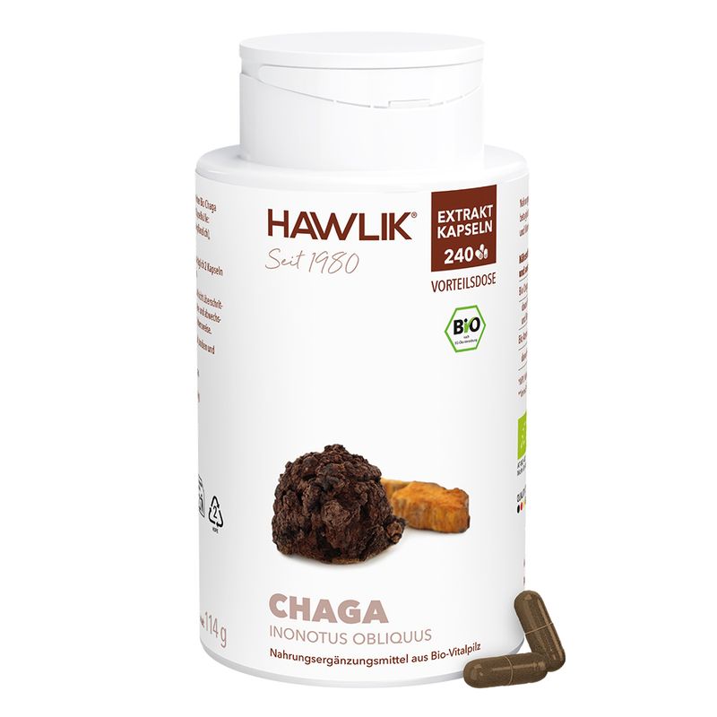 HAWLIK Bio Chaga Extrakt Kapseln 240